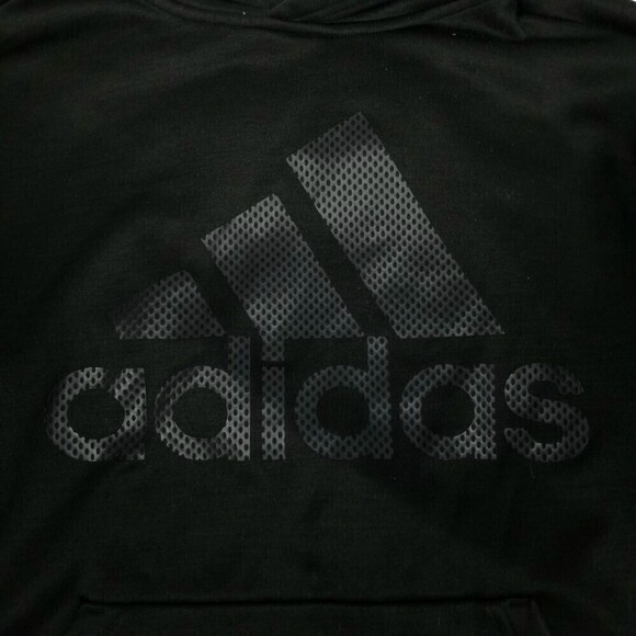 Adidas Climawarm Logo Black Active Athletic Hoodie Athleisure Mens Large - Picture 3 of 7